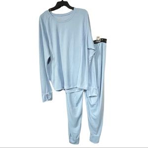 Carhartt Women's Midweight Work-Dry® Thermal Bottom Top Light Blue WK017 Set